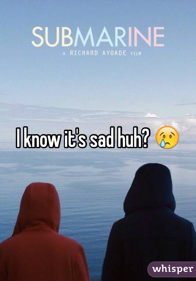 I know it's sad huh? 😢