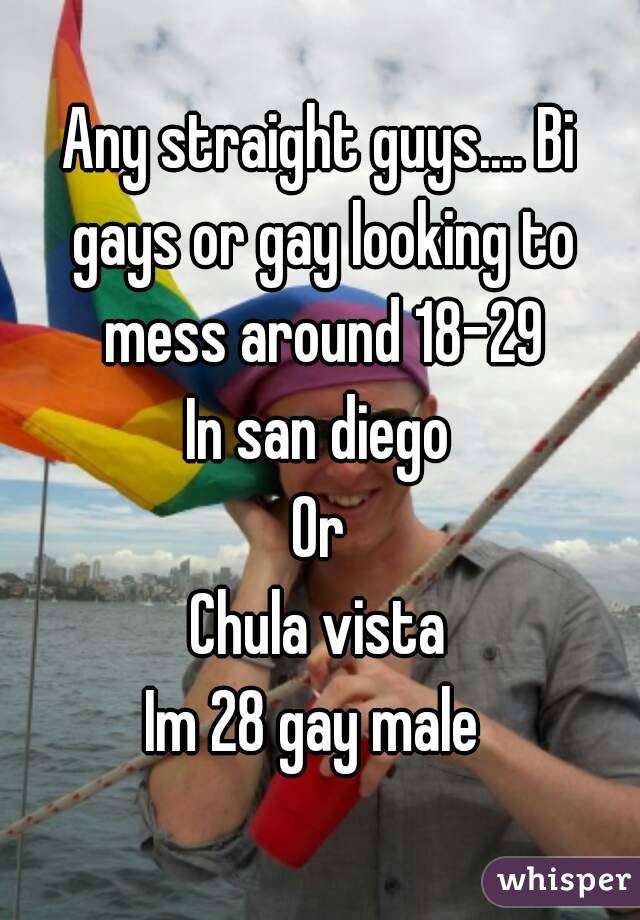 Any straight guys.... Bi gays or gay looking to mess around 18-29
In san diego
Or
Chula vista
Im 28 gay male 