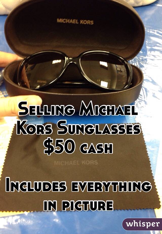 Selling Michael Kors Sunglasses 
$50 cash 

Includes everything in picture