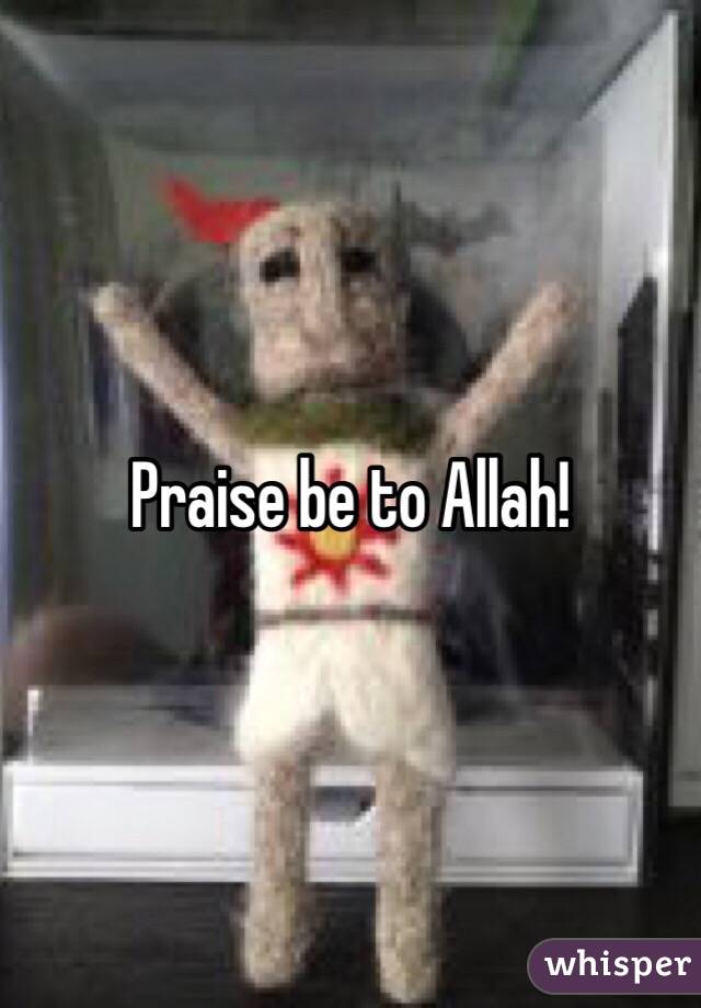 Praise be to Allah!
