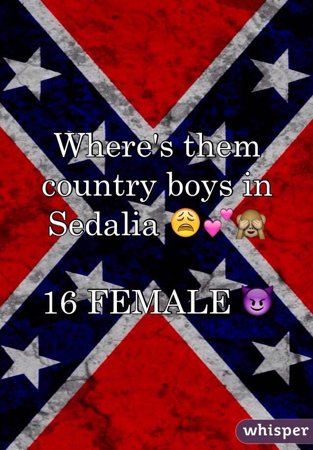 Where's them country boys in Sedalia 😩💕🙈

16 FEMALE 😈
