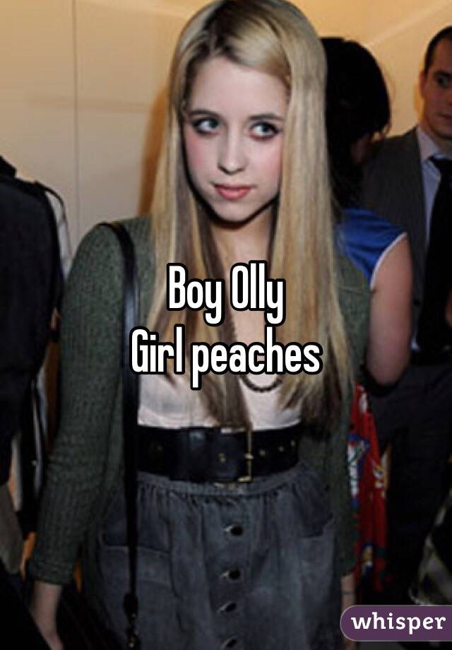 Boy Olly
Girl peaches