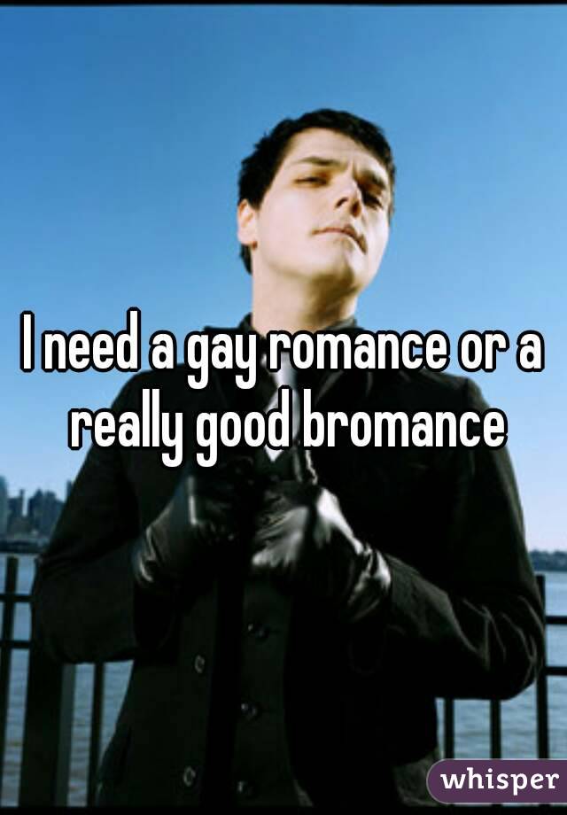 I need a gay romance or a really good bromance