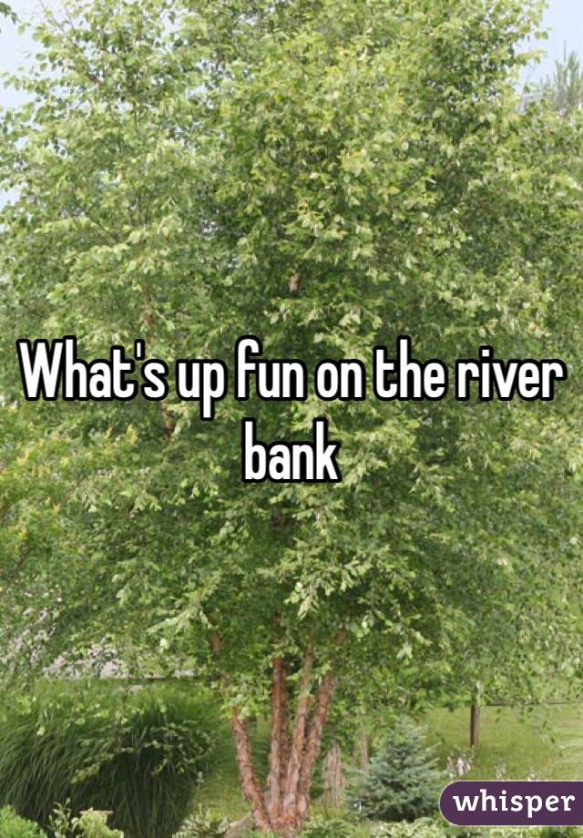 What's up fun on the river bank