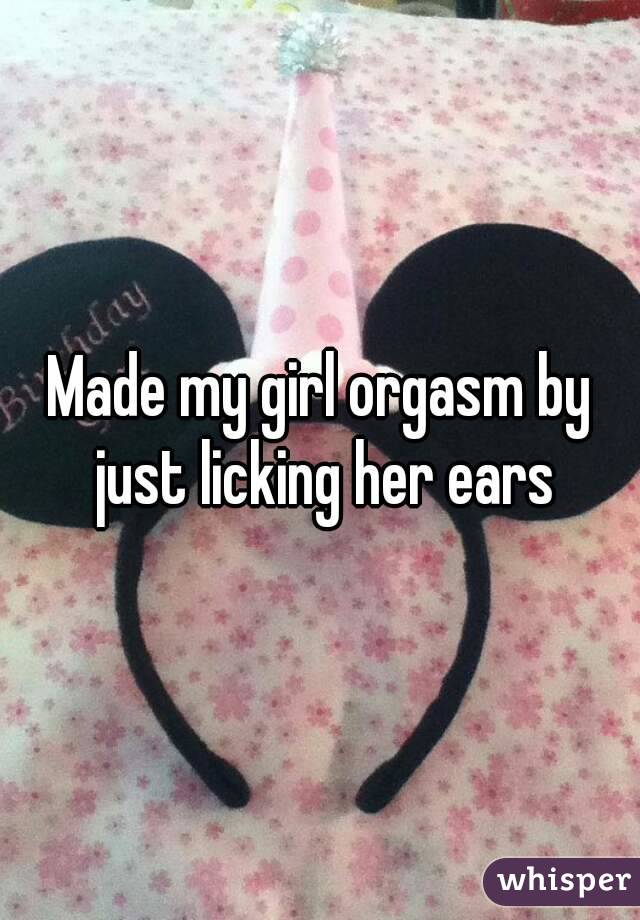 Made my girl orgasm by just licking her ears