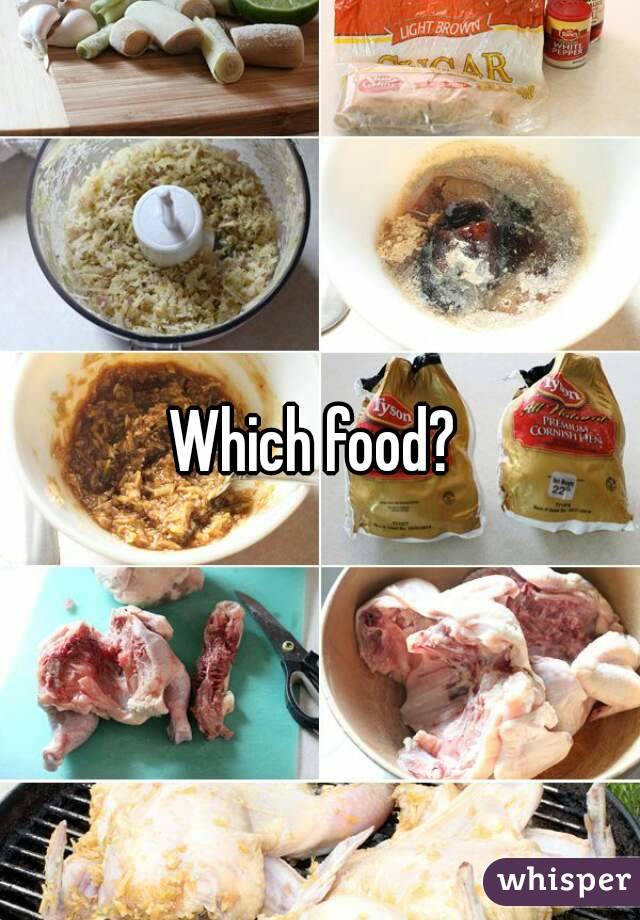 Which food? 