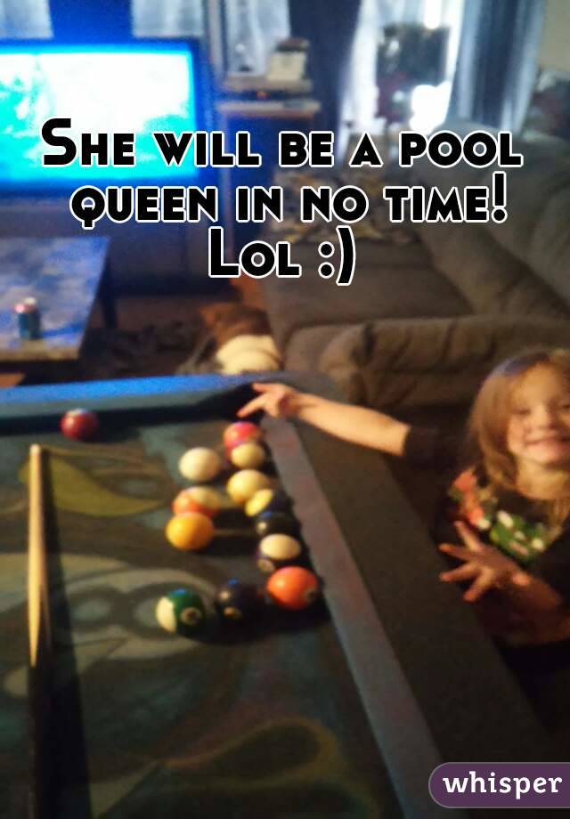 She will be a pool queen in no time! Lol :) 