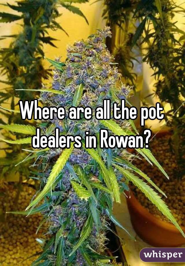 Where are all the pot dealers in Rowan? 
