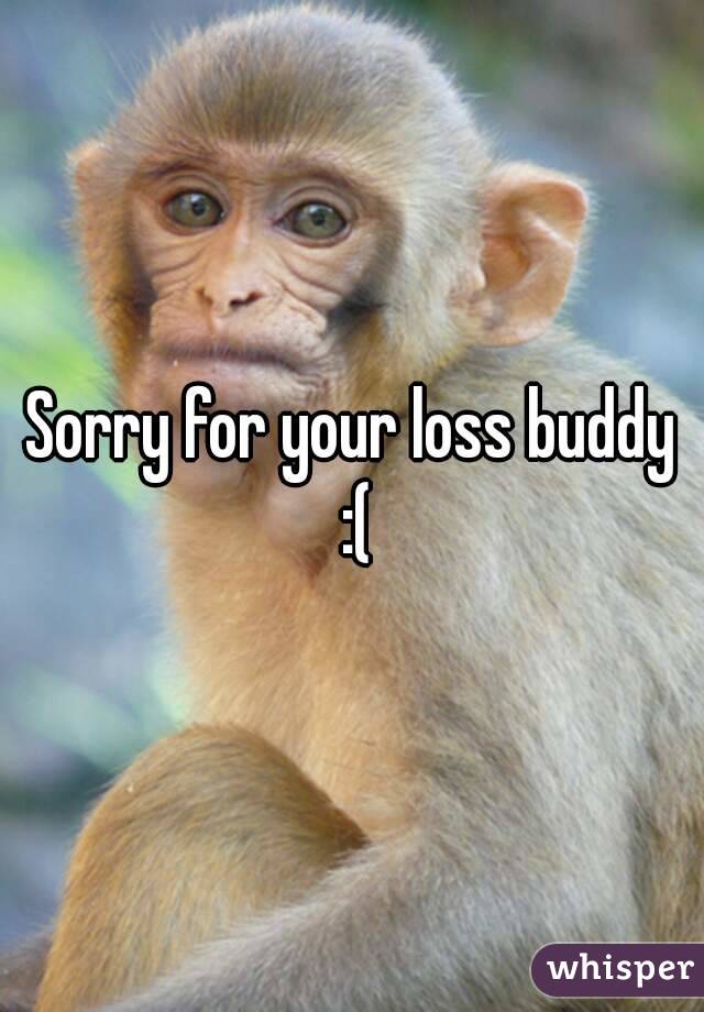 Sorry for your loss buddy :(