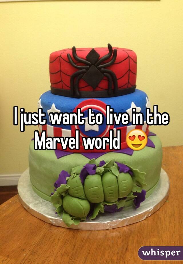 I just want to live in the Marvel world 😍