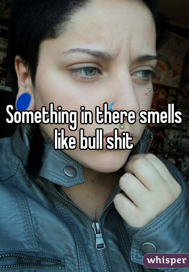 Something in there smells like bull shit 