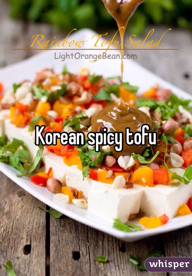 Korean spicy tofu