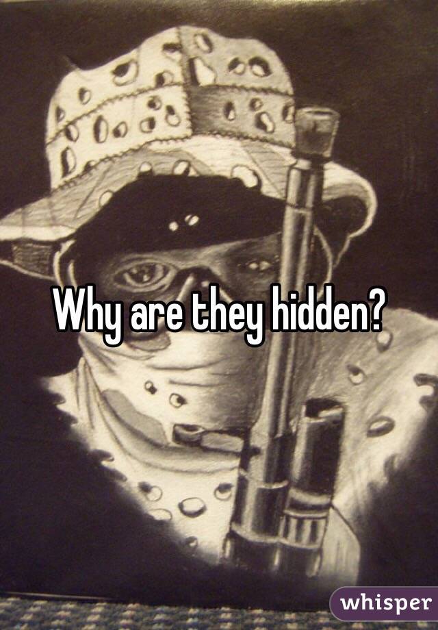 Why are they hidden?