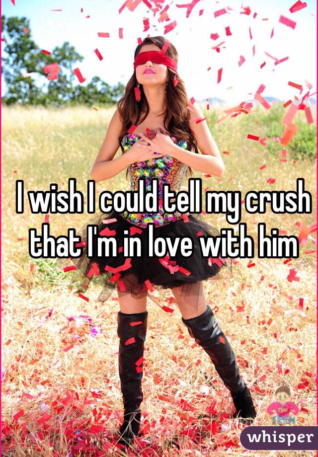 I wish I could tell my crush that I'm in love with him 