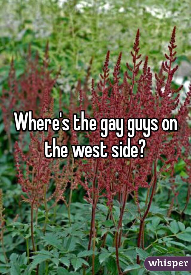 Where's the gay guys on the west side?