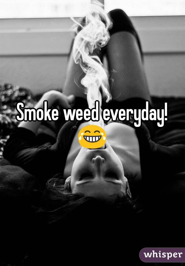 Smoke weed everyday! 😂 