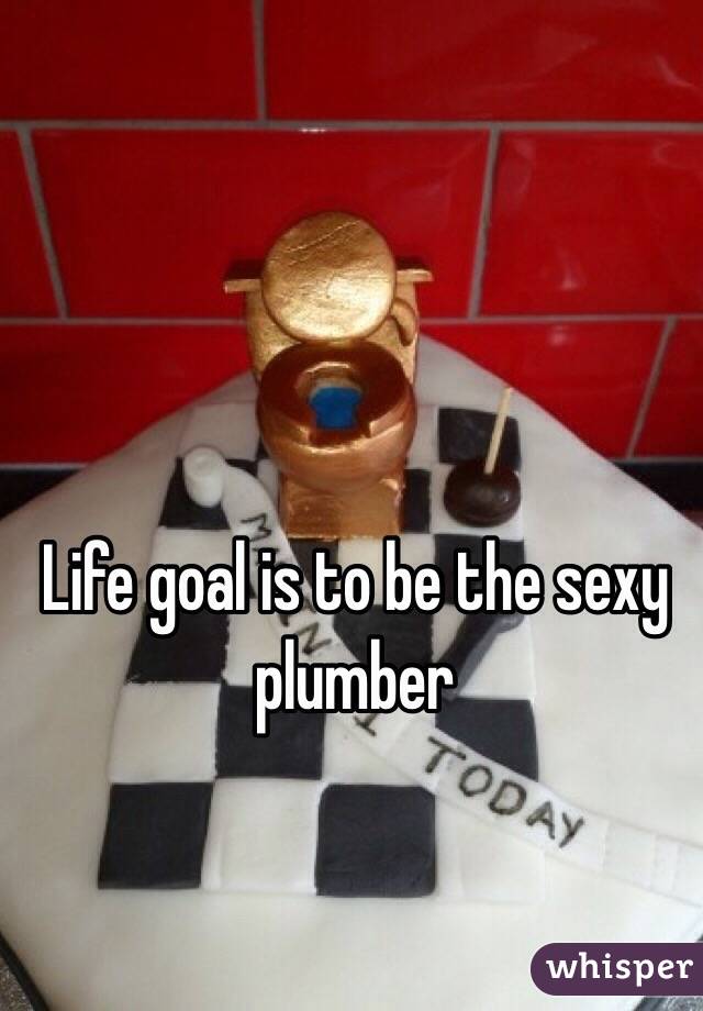 Life goal is to be the sexy plumber 