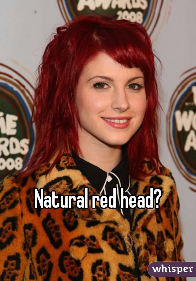 Natural red head?