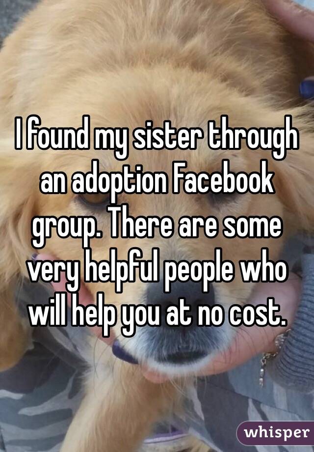 I found my sister through an adoption Facebook group. There are some very helpful people who will help you at no cost. 
