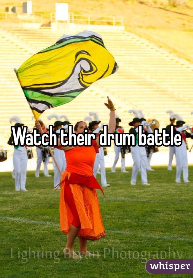Watch their drum battle 
