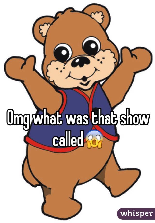 Omg what was that show called😱