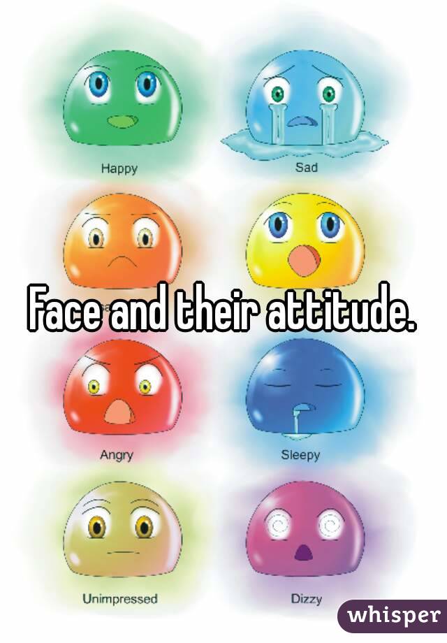 Face and their attitude.