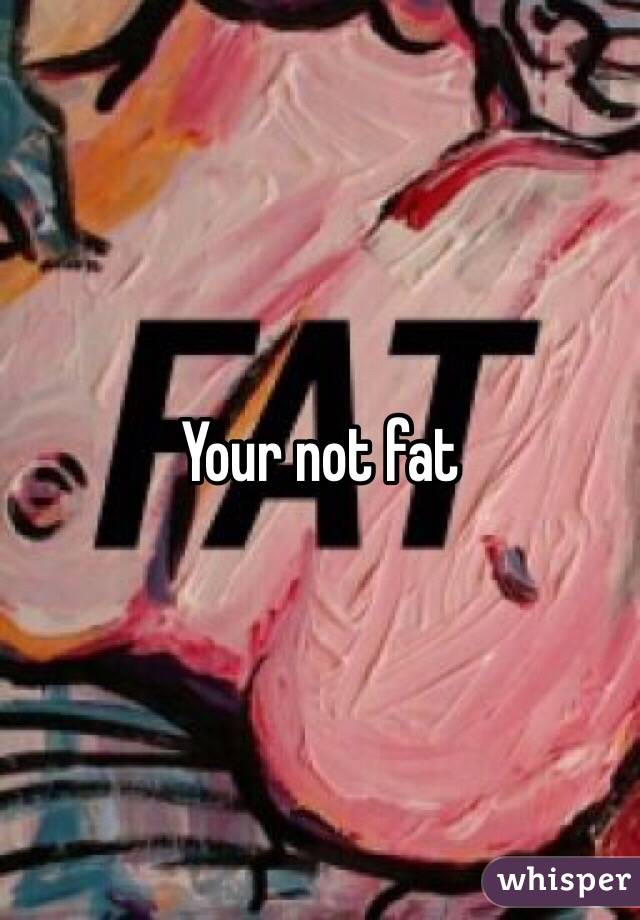 Your not fat 
