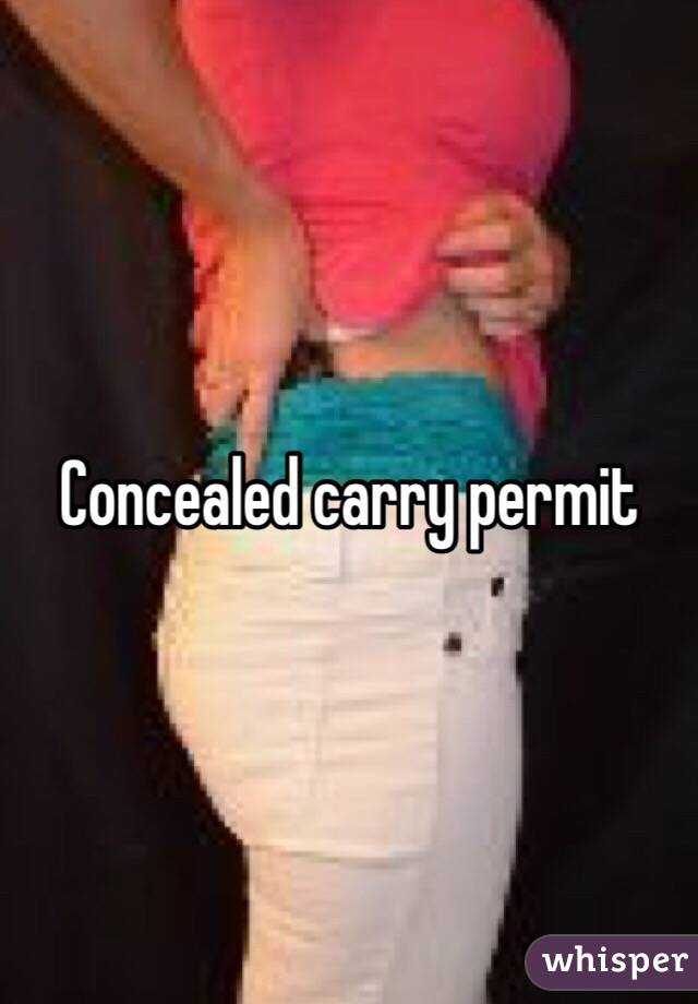 Concealed carry permit 
