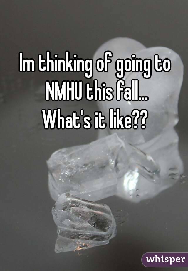 Im thinking of going to NMHU this fall...
What's it like??
