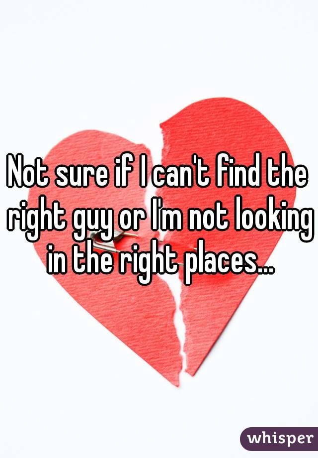 Not sure if I can't find the right guy or I'm not looking in the right places...