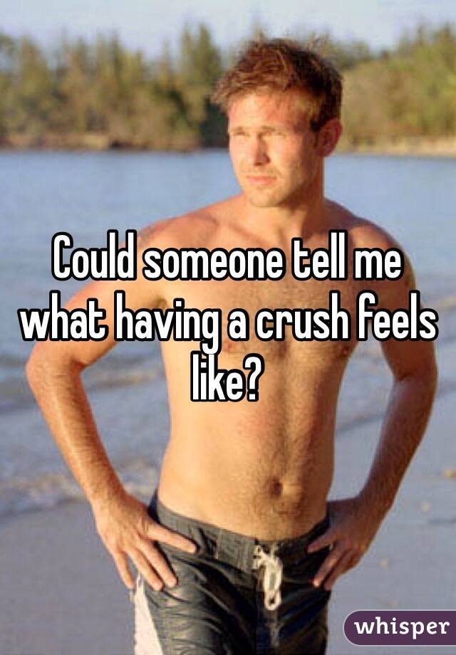 Could someone tell me what having a crush feels like?