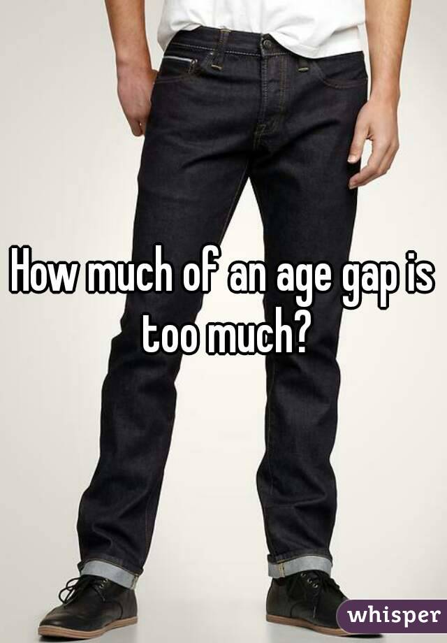 How much of an age gap is too much?