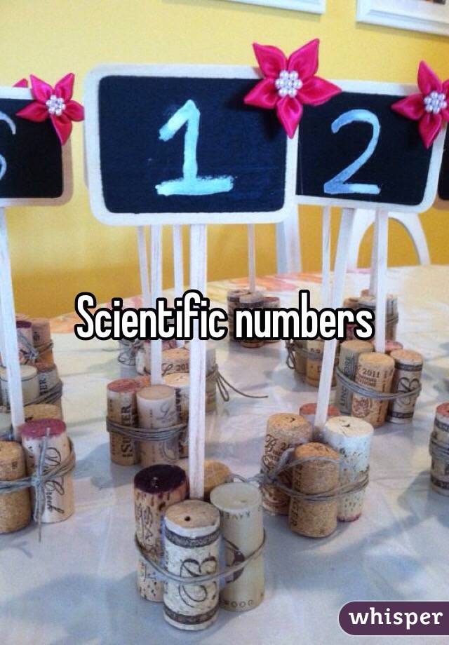 Scientific numbers