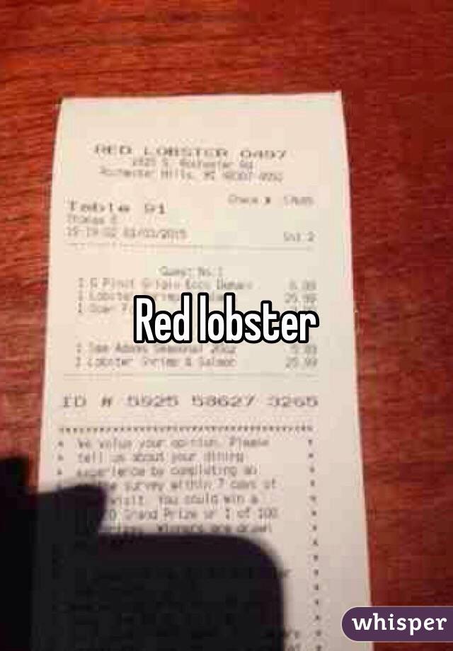 Red lobster 