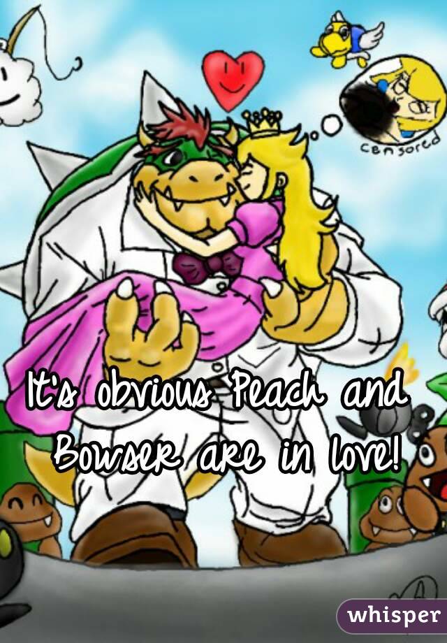 It's obvious Peach and Bowser are in love!