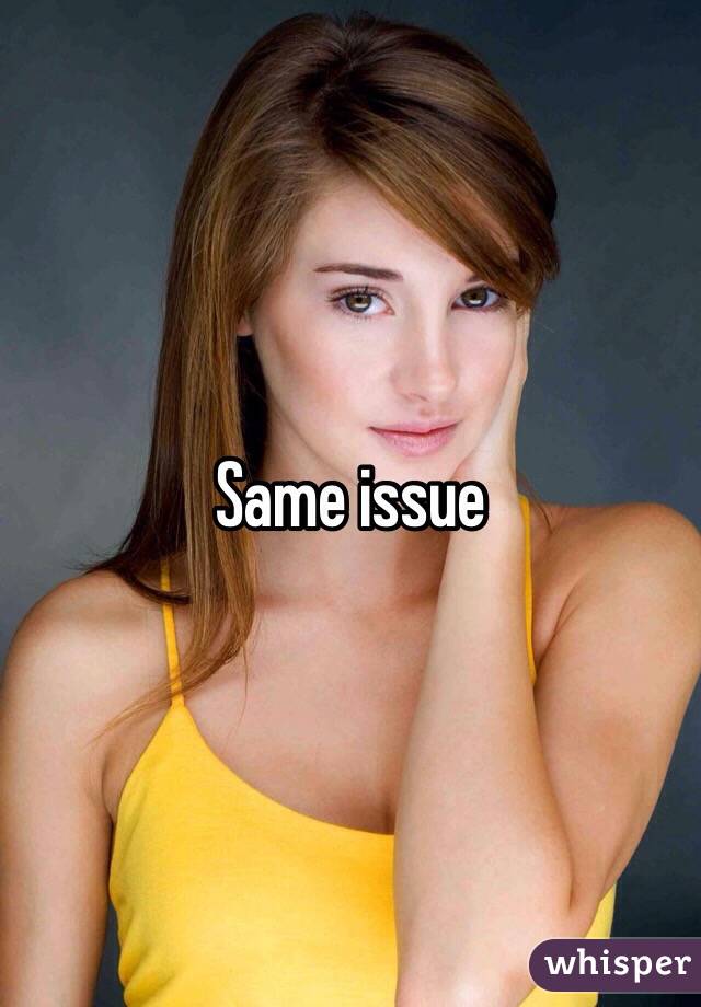 Same issue