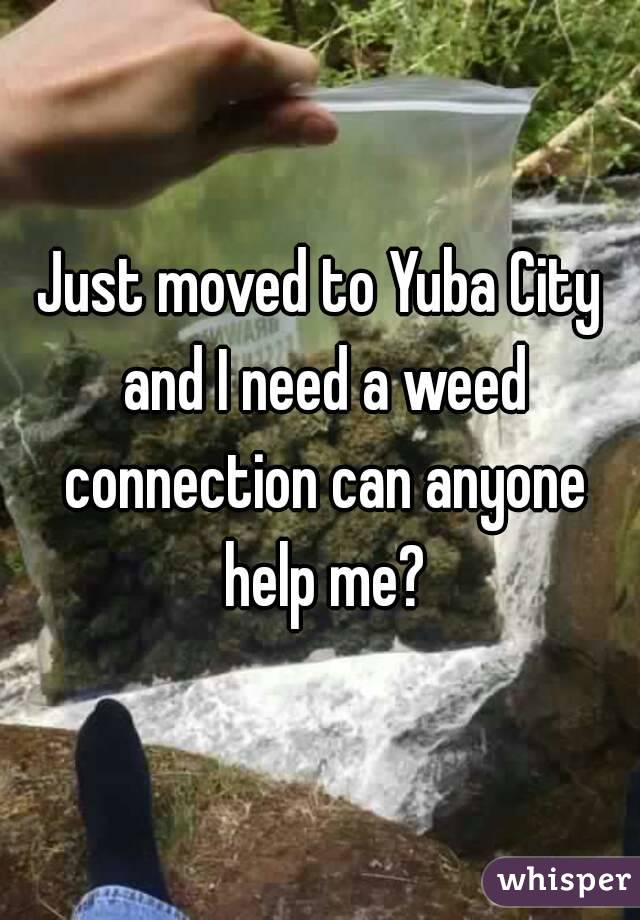 Just moved to Yuba City and I need a weed connection can anyone help me?