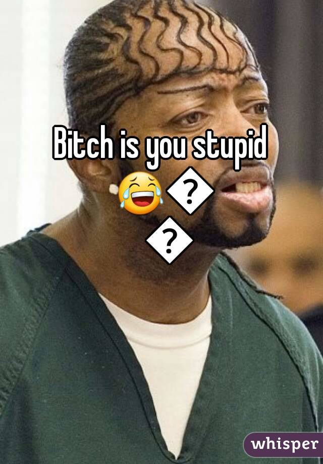 Bitch is you stupid 😂😂😂