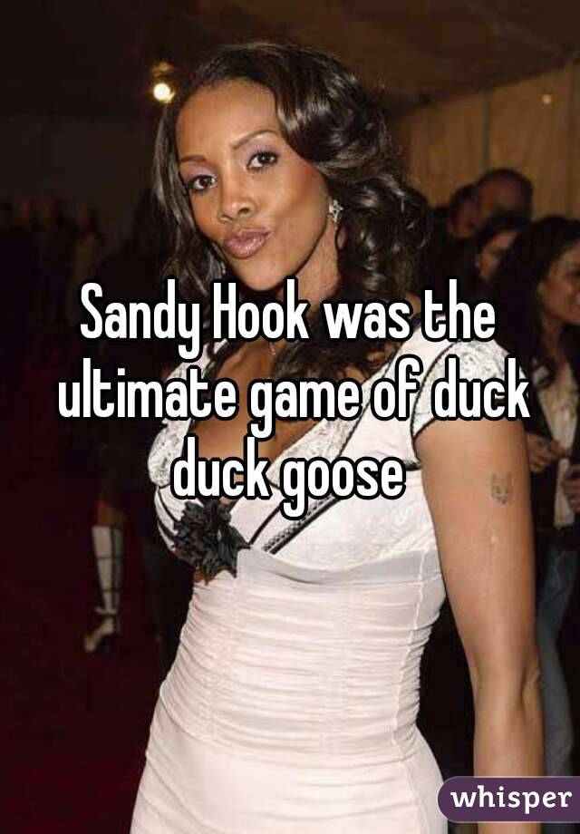 Sandy Hook was the ultimate game of duck duck goose 
