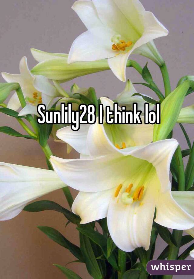 Sunlily28 I think lol