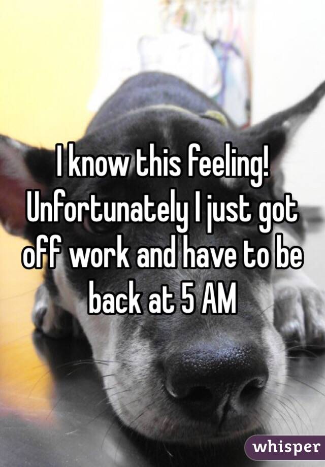 I know this feeling! Unfortunately I just got off work and have to be back at 5 AM