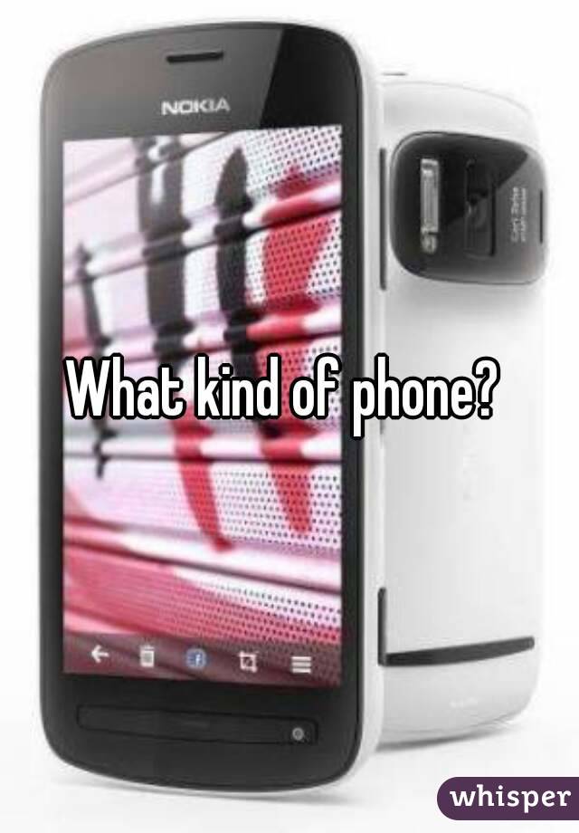 What kind of phone? 