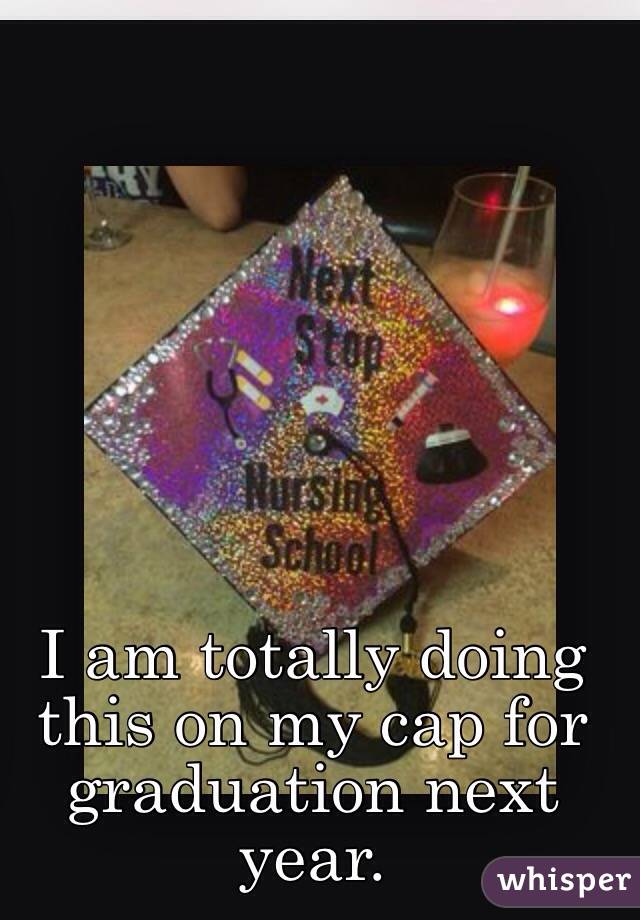 I am totally doing this on my cap for graduation next year.