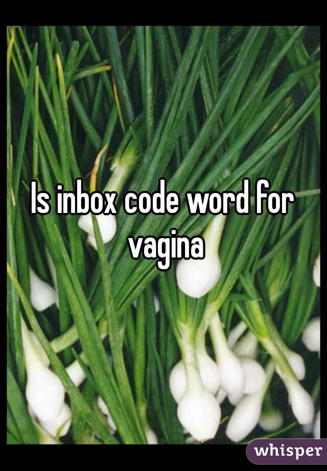 Is inbox code word for vagina