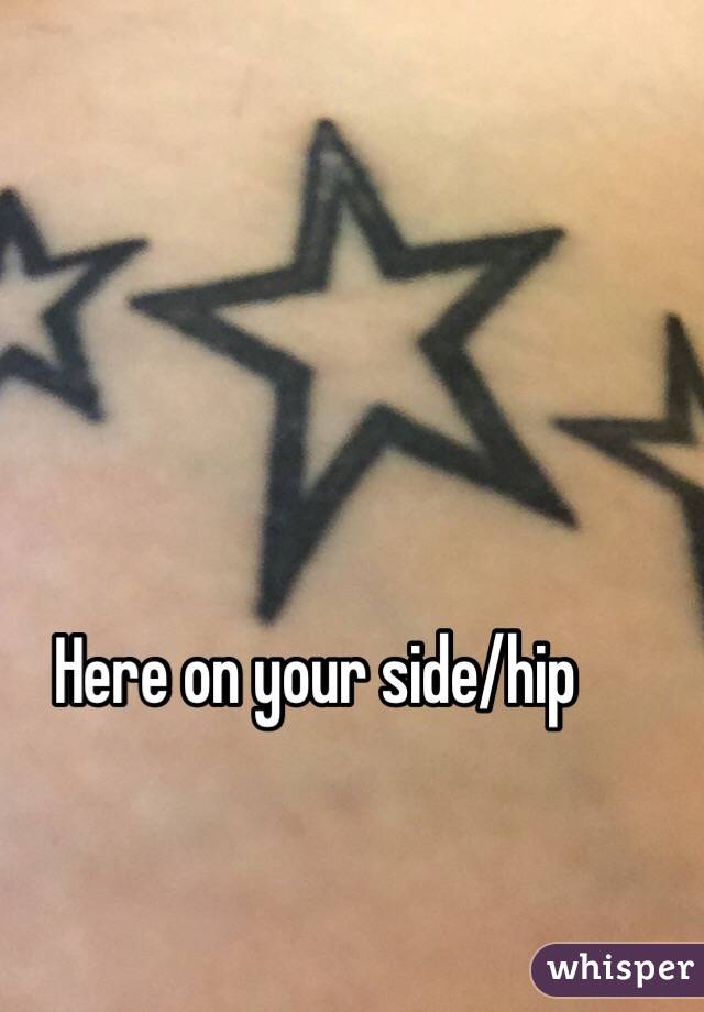 Here on your side/hip