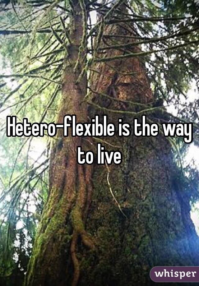 Hetero-flexible is the way to live