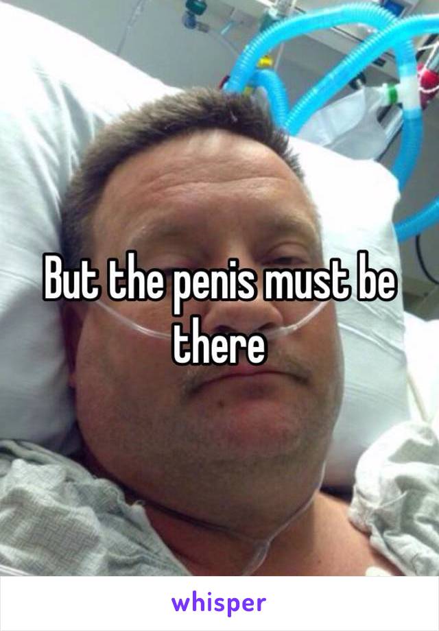 But the penis must be there