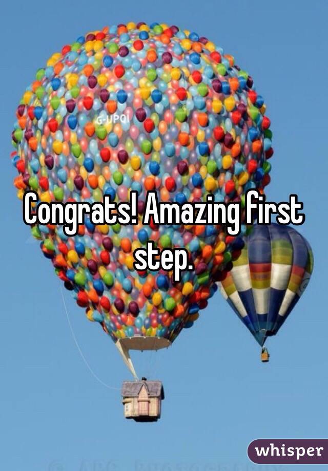 Congrats! Amazing first step. 