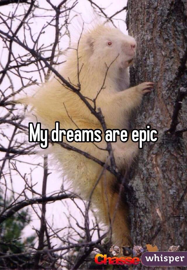 My dreams are epic