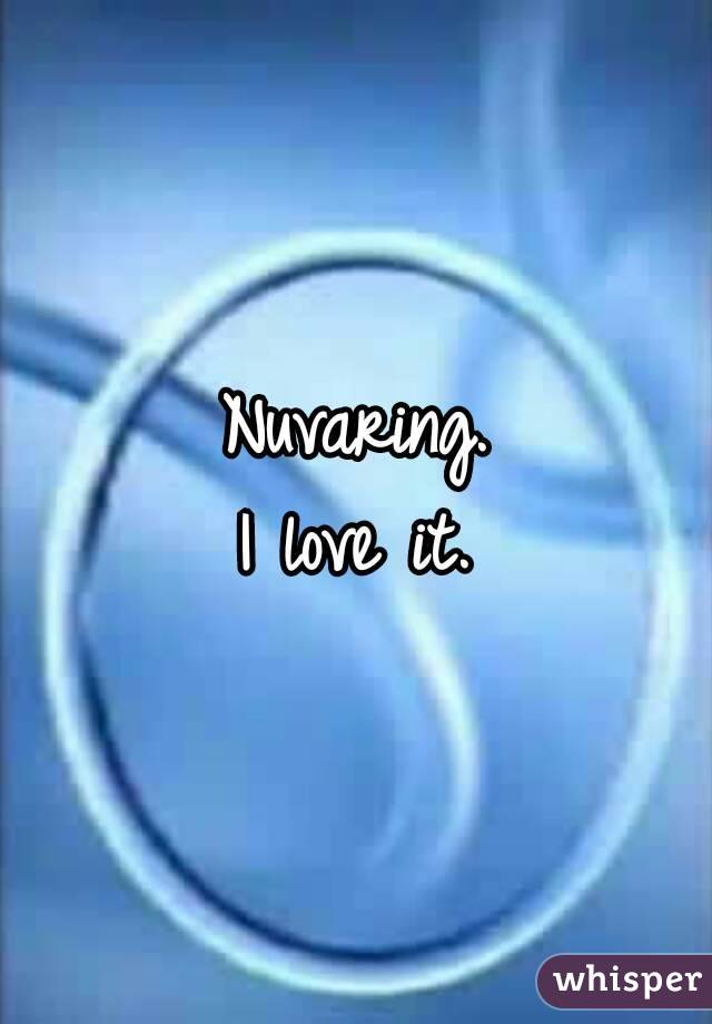 Nuvaring.
 I love it. 